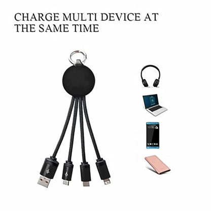 Universal phone 3 in 1 light up usb multi charging cable