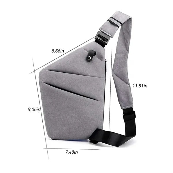 Lightweight Multiple Pockets Anti-theft Travel Chest Bag
