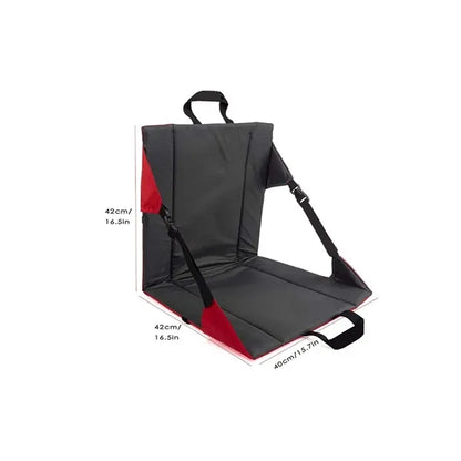 Folding Portable Stadium Padded Seat Cushion with Backrest