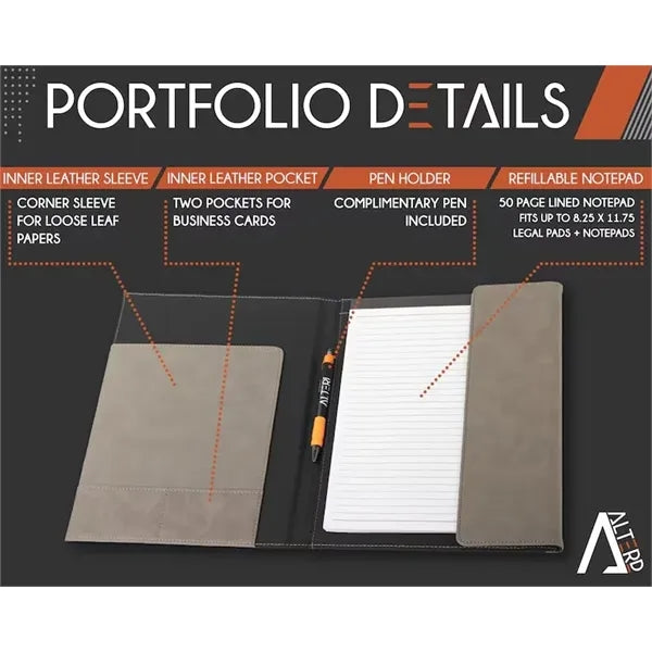 Office Kit Gift Set Leather Portfolio