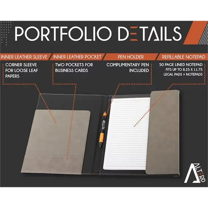 Office Kit Gift Set Leather Portfolio