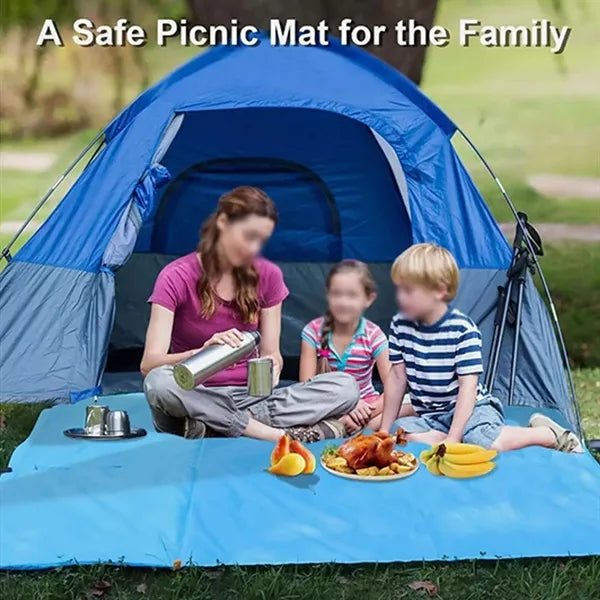 Sandproof Waterproof Camping Picnic Blanket with Air Pillow