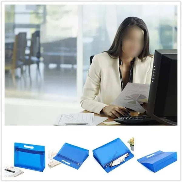 School class office large clear pen holder case binder pouch