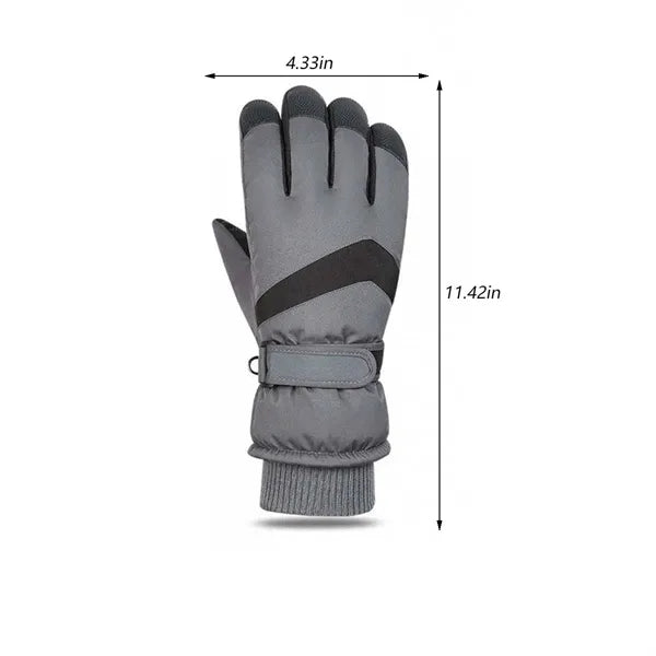 Outdoor work hiking waterproof touchscreen winter ski gloves