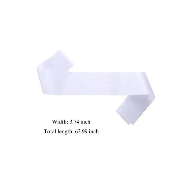 Personalized Ribbon Blank Satin Sashes for Decorations