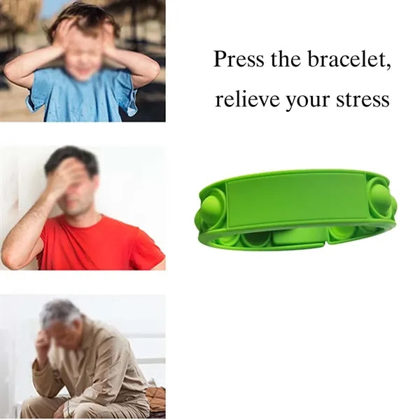 Stress Relief Toys Silicone Press Bubble Bracelet for Kids