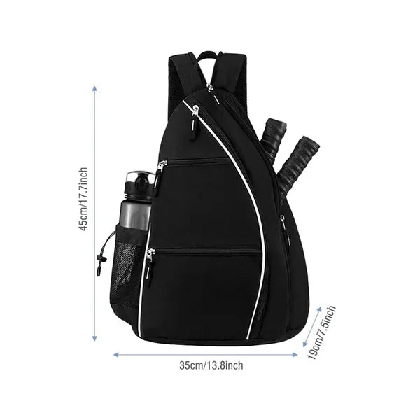 Waterproof Adjustable Sport Sling Bag Pickleball Backpack