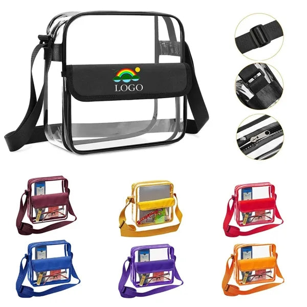 Pvc Transparent Crossbody Single Shoulder Bag