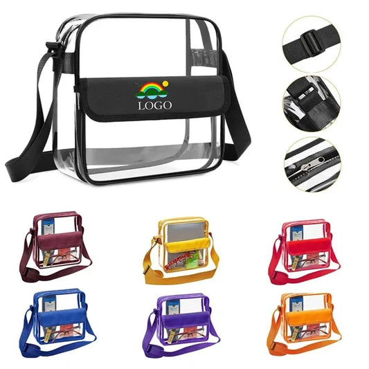 Pvc Transparent Crossbody Single Shoulder Bag
