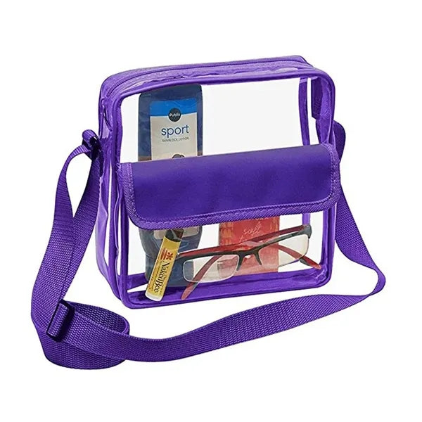 Pvc Transparent Crossbody Single Shoulder Bag