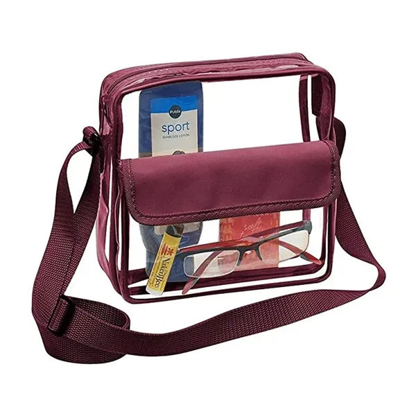 Pvc Transparent Crossbody Single Shoulder Bag