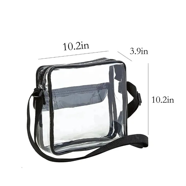 Pvc Transparent Crossbody Single Shoulder Bag