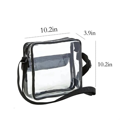 Pvc Transparent Crossbody Single Shoulder Bag
