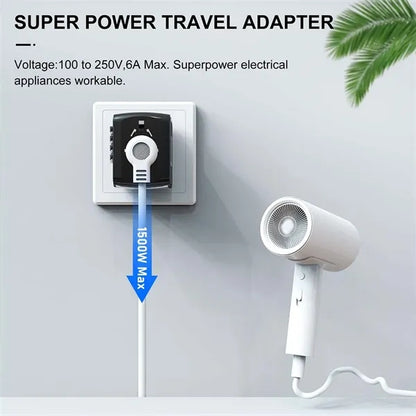 All in One Universal International Travel Wall Power Adapter