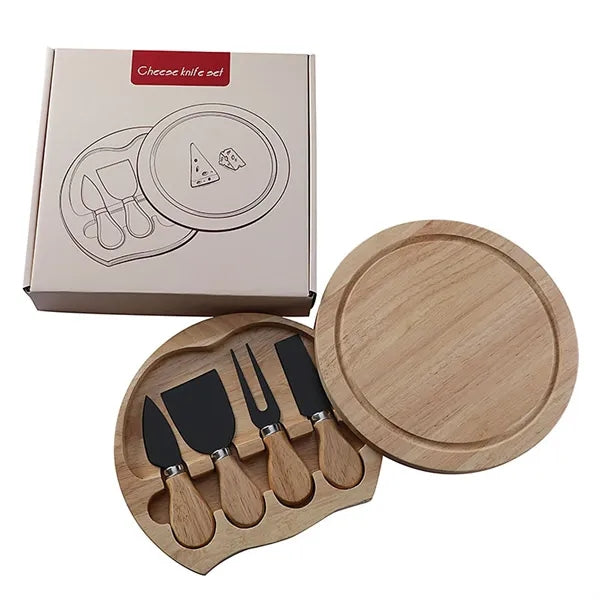 Cheese Knives Set w/ Wooden Cutting Board