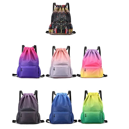 Gym Sackpack Sports Beach Drawstring Bag