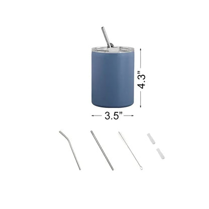 12oz Insulated Tumblers with Lid and Straw