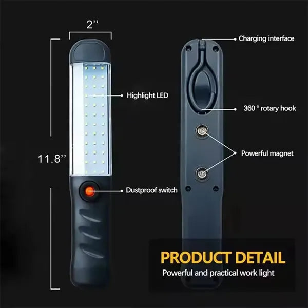 Magnet Multi-Function Flashlight Rechargeable Work Light