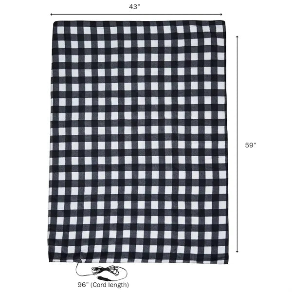 12v Fleece Travel Car Throw Blanket