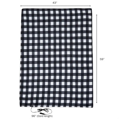 12v Fleece Travel Car Throw Blanket