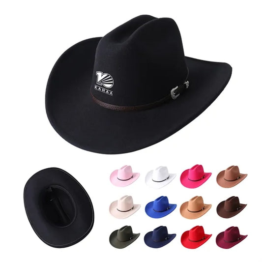 Fedora Cowboy Hat With Belt Buckle
