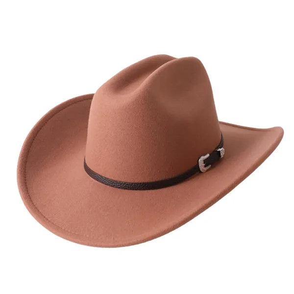 Fedora Cowboy Hat With Belt Buckle
