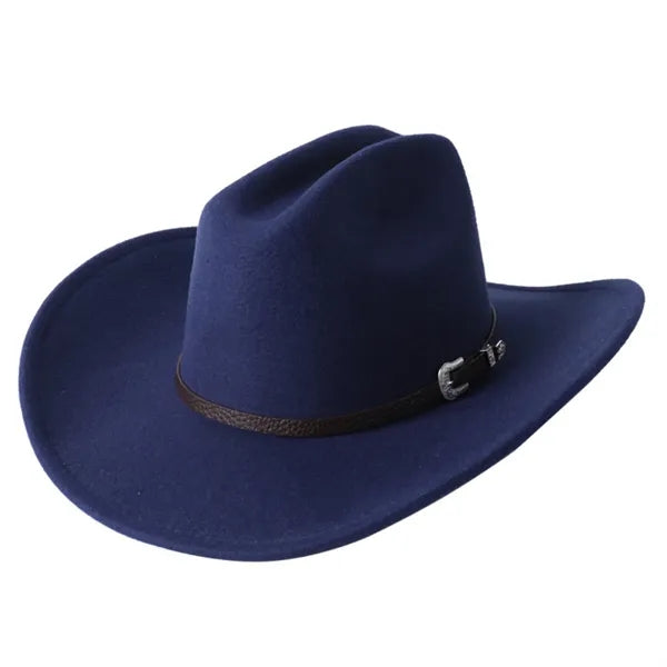 Fedora Cowboy Hat With Belt Buckle