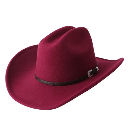 Fedora Cowboy Hat With Belt Buckle