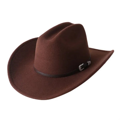 Fedora Cowboy Hat With Belt Buckle