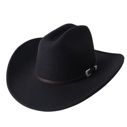 Fedora Cowboy Hat With Belt Buckle