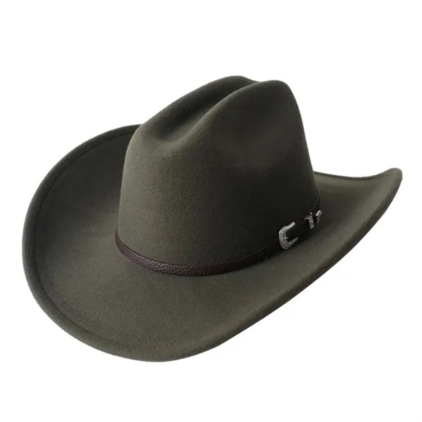 Fedora Cowboy Hat With Belt Buckle