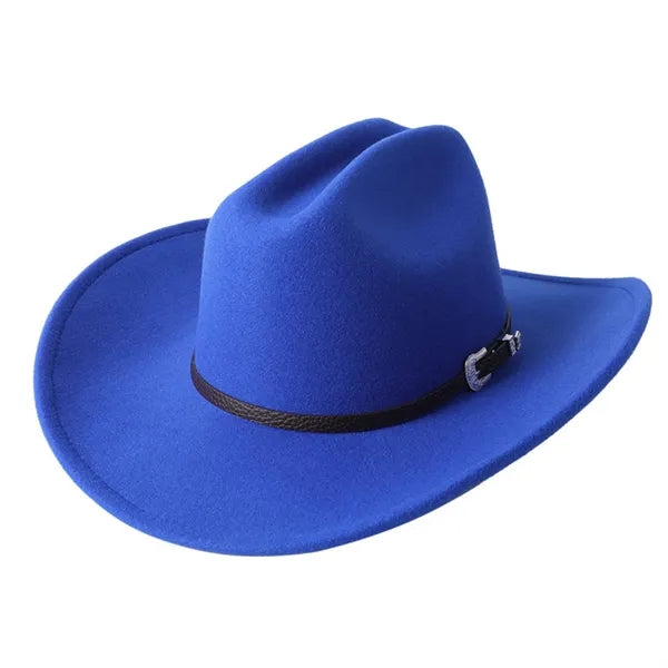 Fedora Cowboy Hat With Belt Buckle