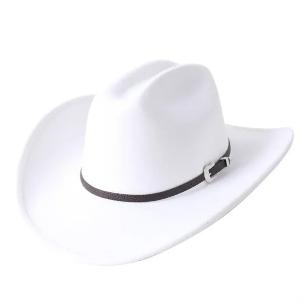 Fedora Cowboy Hat With Belt Buckle