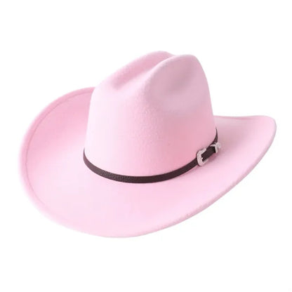 Fedora Cowboy Hat With Belt Buckle