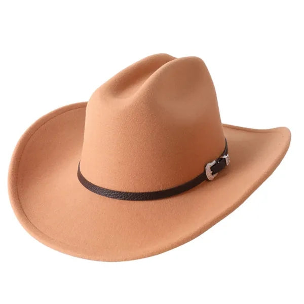 Fedora Cowboy Hat With Belt Buckle