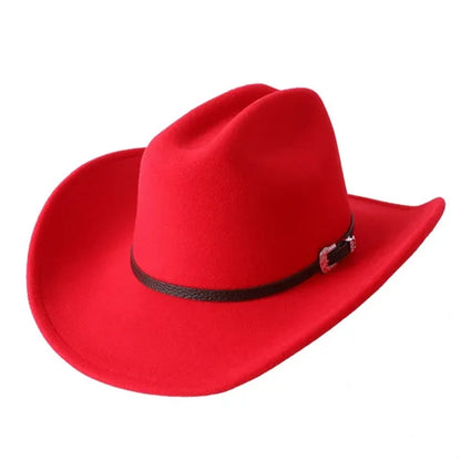 Fedora Cowboy Hat With Belt Buckle