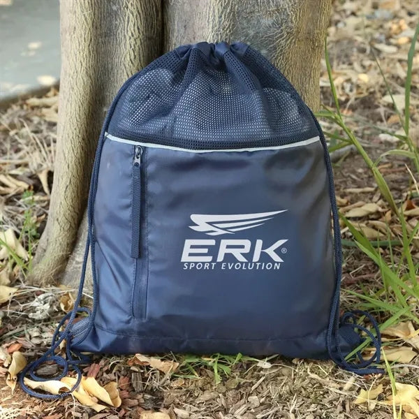 RPET Mesh Drawstring Backpack