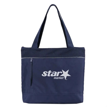 Reflective Zippered Tote Bag with RPET Mesh