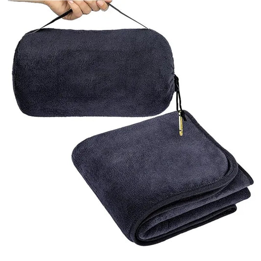 Foldable Warm Travel Blanket with Hook