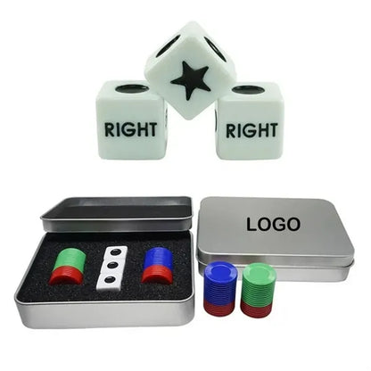 Right Left Center Dice Game Set