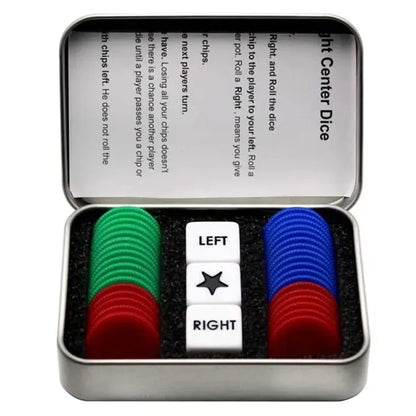 Right Left Center Dice Game Set