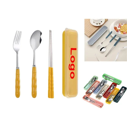Portable Stainless Steel Cutlery Dinnerware Tableware Set