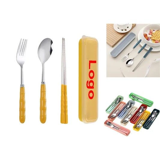 Portable Stainless Steel Cutlery Dinnerware Tableware Set