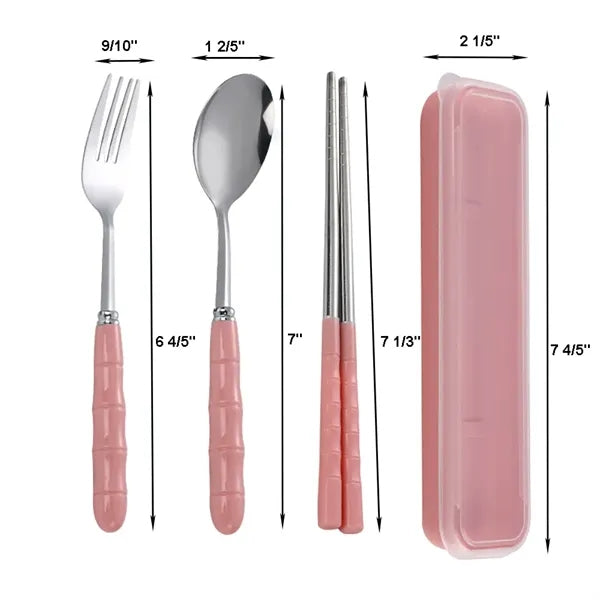 Portable Stainless Steel Cutlery Dinnerware Tableware Set