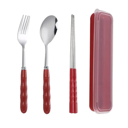 Portable Stainless Steel Cutlery Dinnerware Tableware Set