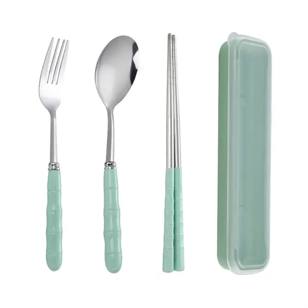 Portable Stainless Steel Cutlery Dinnerware Tableware Set