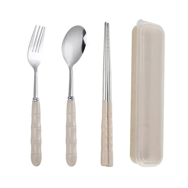Portable Stainless Steel Cutlery Dinnerware Tableware Set