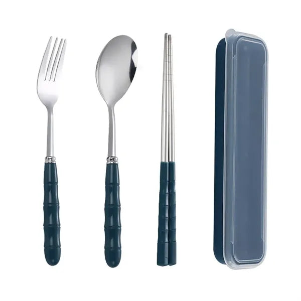 Portable Stainless Steel Cutlery Dinnerware Tableware Set