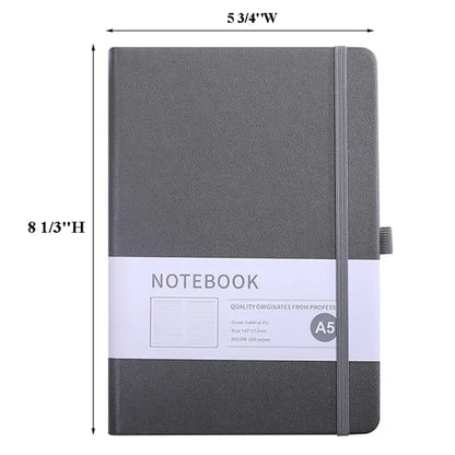 Classic A5 Notebook Journal with Ribbon Divider & Pen Holder
