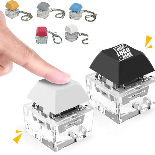 Keyboard Fidget Toys with Keychain